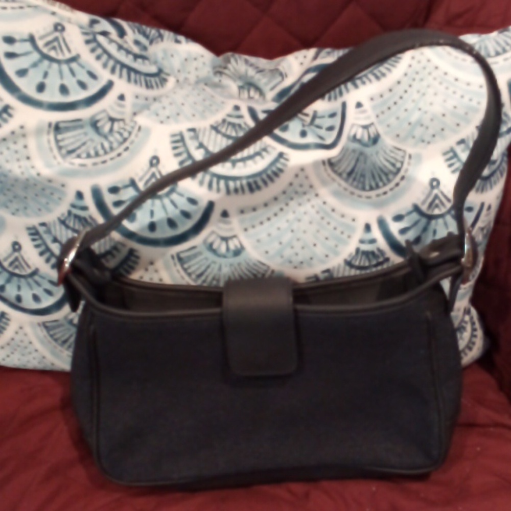 Blue shoulder purse